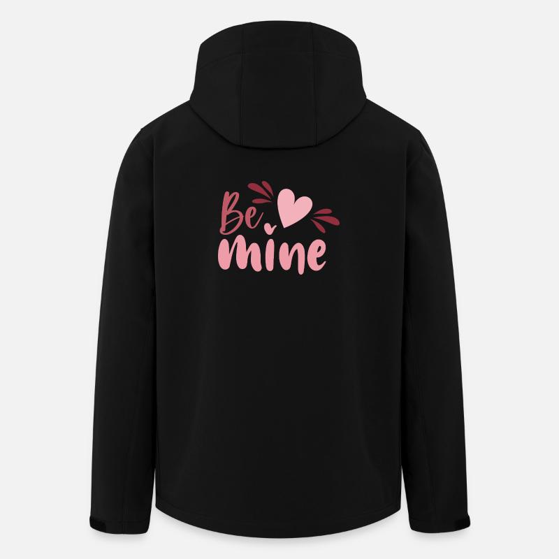 Be Mine Heart Script - Veste softshell homme en polyester recyclé Stanley/Stella - noir