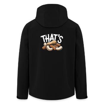 C’EST un drôle de dire de noix avec des amandes à la cacahuète - Veste softshell homme en polyester recyclé Stanley/Stella - noir - Dos - AI Model Male 185 light (185cm)