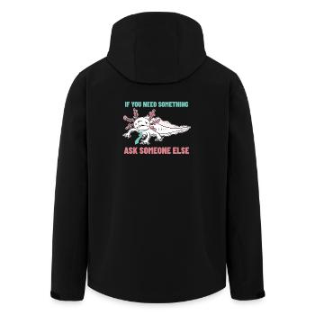 Si tu as besoin de quoi que ce soit, demande à quelqu’un d’autre - Veste softshell homme en polyester recyclé Stanley/Stella - noir - Dos - AI Model Male 185 light (185cm)