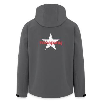 товарищ - Recycelte Männer Softshell-Jacke von Stanley/Stella - Anthrazit - Hinten - AI Model Male 185 light (185cm)