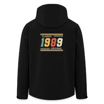 Classique 1989 original 1989 - Veste softshell homme en polyester recyclé Stanley/Stella - noir - Dos - AI Model Male 185 light (185cm)