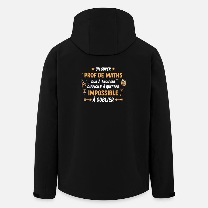 Prof de maths inoubliable - Veste softshell homme en polyester recyclé Stanley/Stella - noir