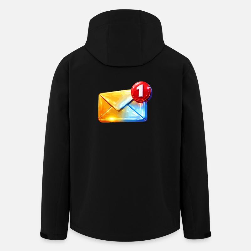 First Badge Email - Men’s Recycled Softshell Jacket by Stanley/Stella - black