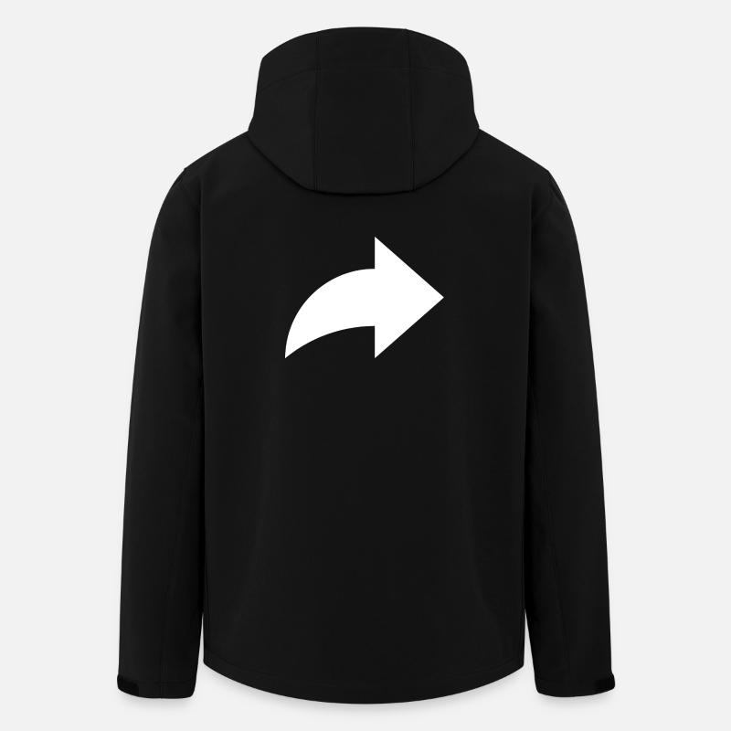 Pfeil, share - Recycelte Männer Softshell-Jacke von Stanley/Stella - Schwarz