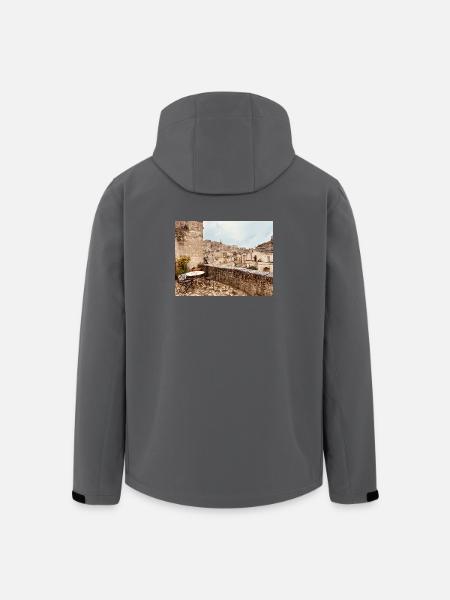 Terraced view of the old town - Men’s Recycled Softshell Jacket by Stanley/Stella - black