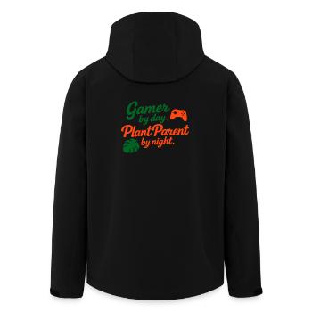 Gamer by Day Plant Parent by Night Shirt - Men’s Recycled Softshell Jacket by Stanley/Stella - black - Back - AI Model Male 185 light (185cm)