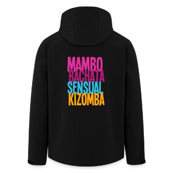 Mambo Bachata Kizomba Sensuelle - Chemises de nuit - Veste softshell homme en polyester recyclé Stanley/Stella - noir - Dos - AI Model Male 185 light (185cm)