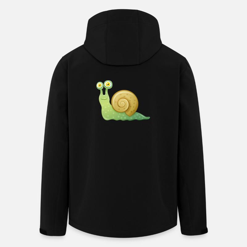 schnecke - Recycelte Männer Softshell-Jacke von Stanley/Stella - Schwarz