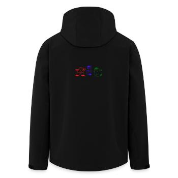 Mon abc - Veste softshell homme en polyester recyclé Stanley/Stella - noir - Dos - AI Model Male 185 light (185cm)