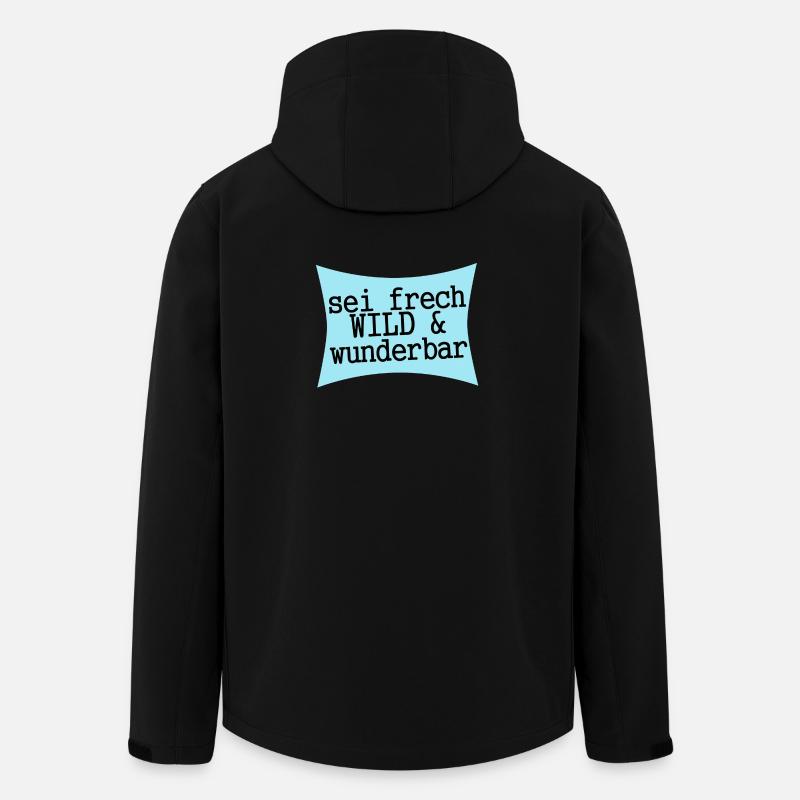 Be Naughty, Wild & Wonderful - Men’s Recycled Softshell Jacket by Stanley/Stella - black