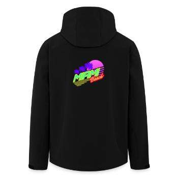 Miami Beach Sunset - Veste softshell homme en polyester recyclé Stanley/Stella - noir - Dos - AI Model Male 185 light (185cm)