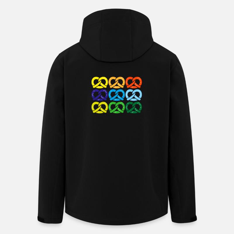 brezel salzbrezel - Recycelte Männer Softshell-Jacke von Stanley/Stella - Schwarz