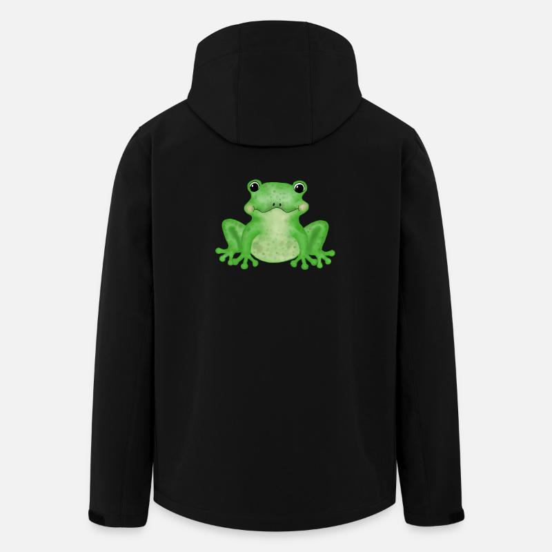 Frosch - Recycelte Männer Softshell-Jacke von Stanley/Stella - Schwarz