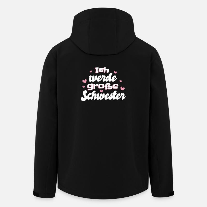 Liebevolle Schwester Botschaft - Recycelte Männer Softshell-Jacke von Stanley/Stella - Schwarz