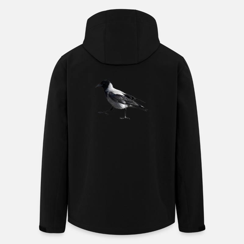 Ein kleiner Schritt durch eine Krähe - Recycelte Männer Softshell-Jacke von Stanley/Stella - Schwarz