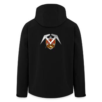 Craft Roofing Emblem - Men’s Recycled Softshell Jacket by Stanley/Stella - black - Back - AI Model Male 185 light (185cm)