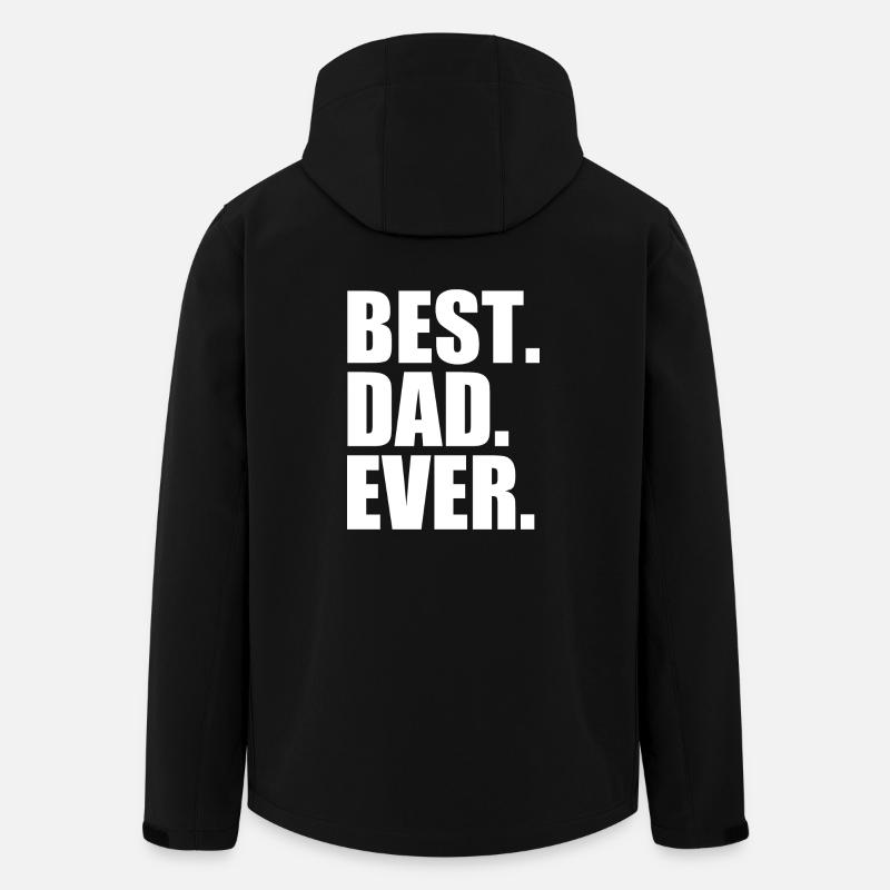 Best dad ever - Veste softshell homme en polyester recyclé Stanley/Stella - noir