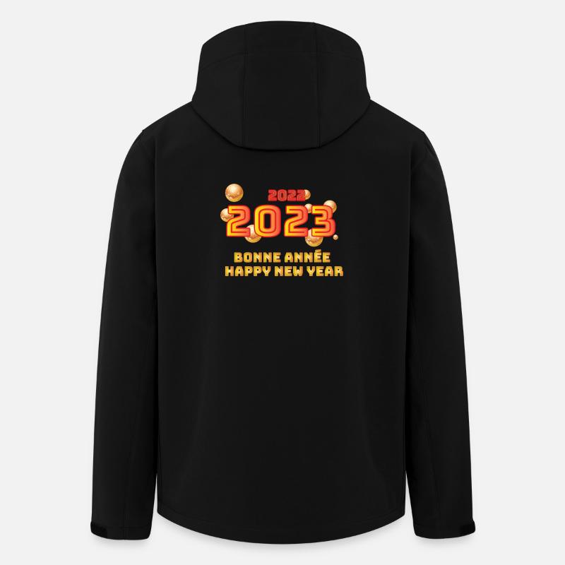 La nouvelle année 2023 - Veste softshell homme en polyester recyclé Stanley/Stella - noir