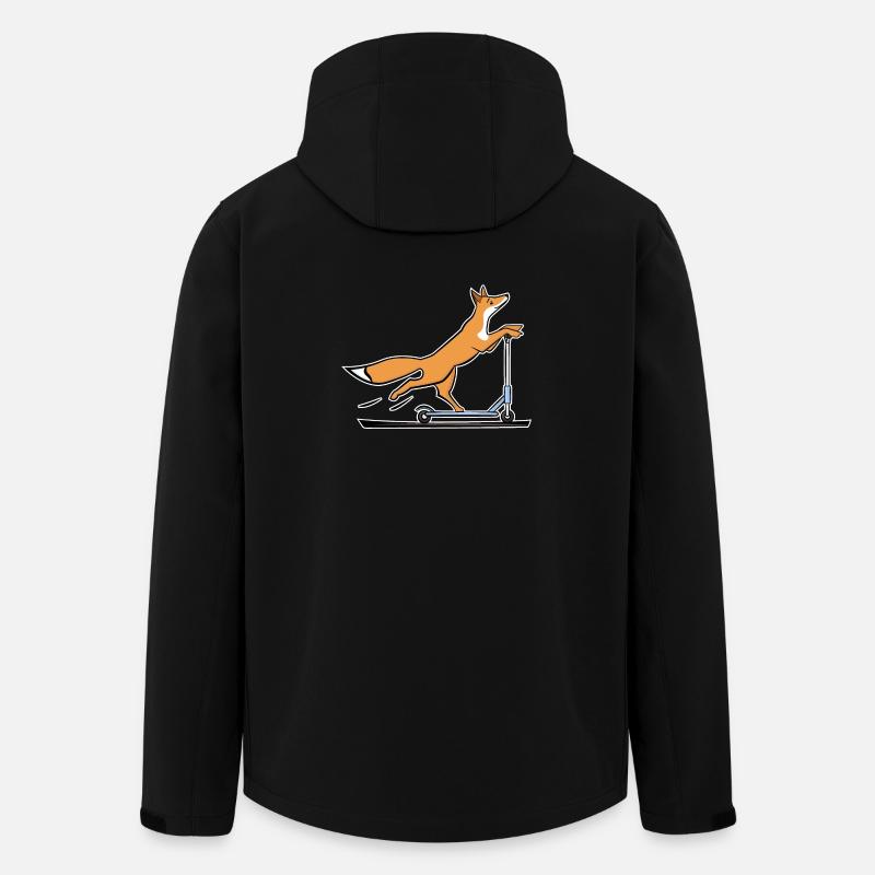 Fuchs - Recycelte Männer Softshell-Jacke von Stanley/Stella - Schwarz