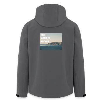 La magie de la Norvège - Veste softshell homme en polyester recyclé Stanley/Stella - noir - Dos - AI Model Male 185 light (185cm)