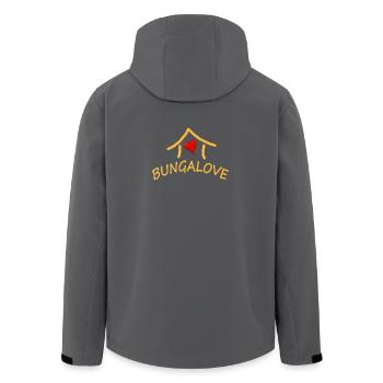 BUNGALOVE - Men’s Recycled Softshell Jacket by Stanley/Stella - black - Back - AI Model Male 185 light (185cm)