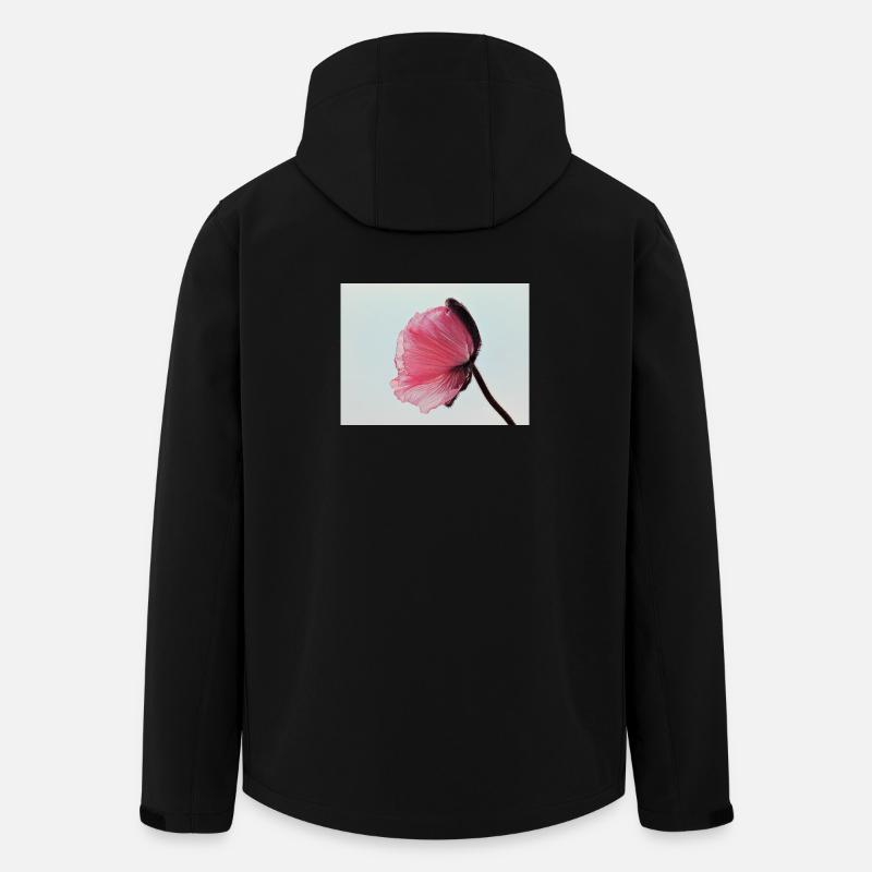 Pink Poppy - Recycelte Männer Softshell-Jacke von Stanley/Stella - Schwarz