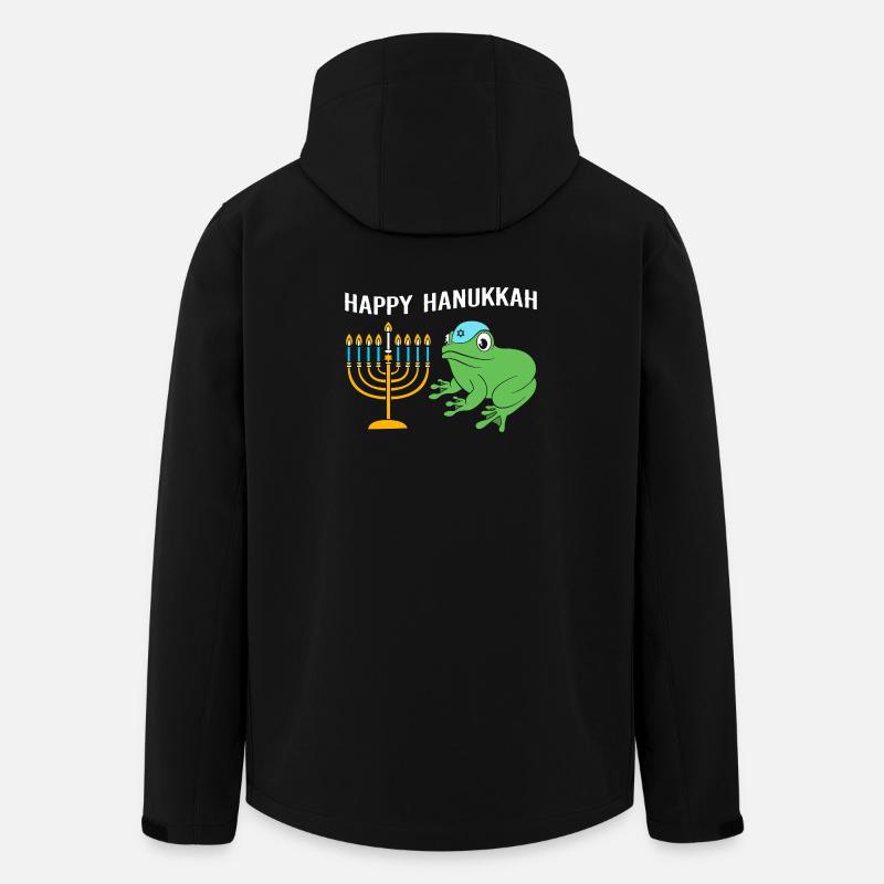 Hanoukka Hanoukka Hanoukka Grenouille - Veste softshell homme en polyester recyclé Stanley/Stella - noir