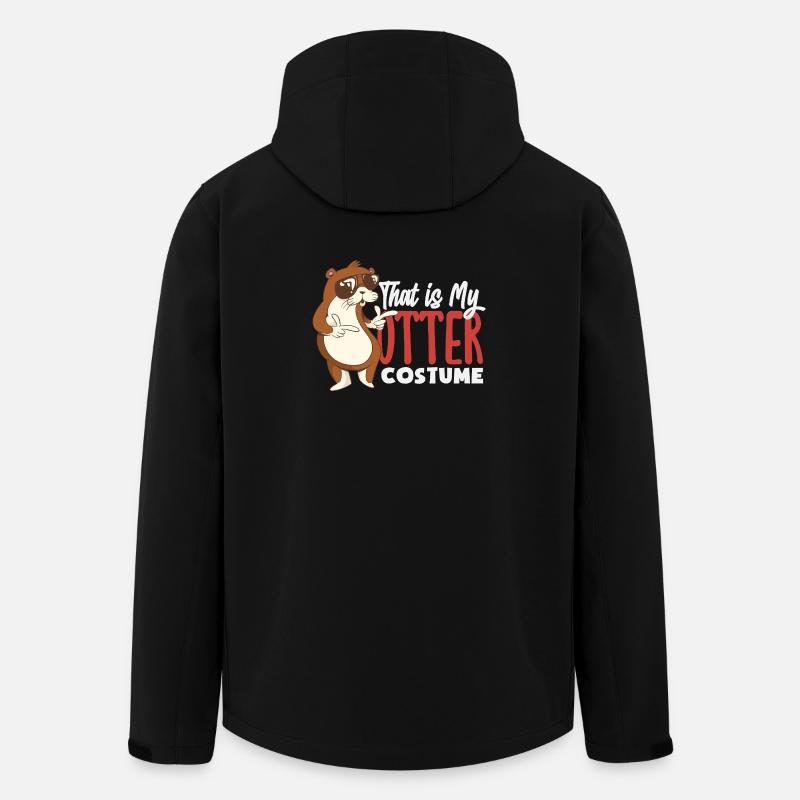 Déguisement de loutre de mer - Veste softshell homme en polyester recyclé Stanley/Stella - noir