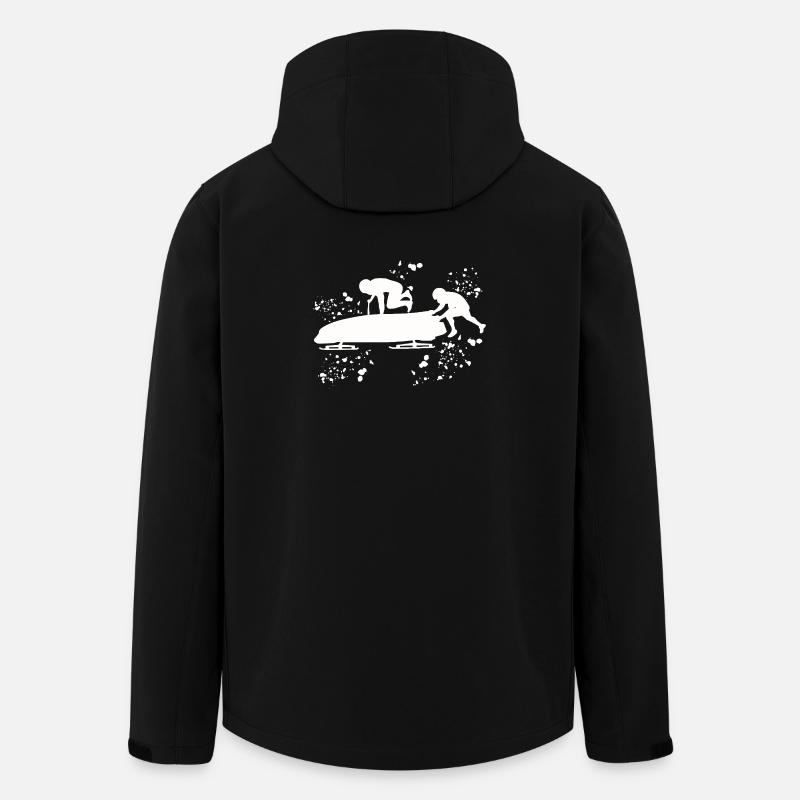 Bob Team Anschieber Bob - Recycelte Männer Softshell-Jacke von Stanley/Stella - Schwarz