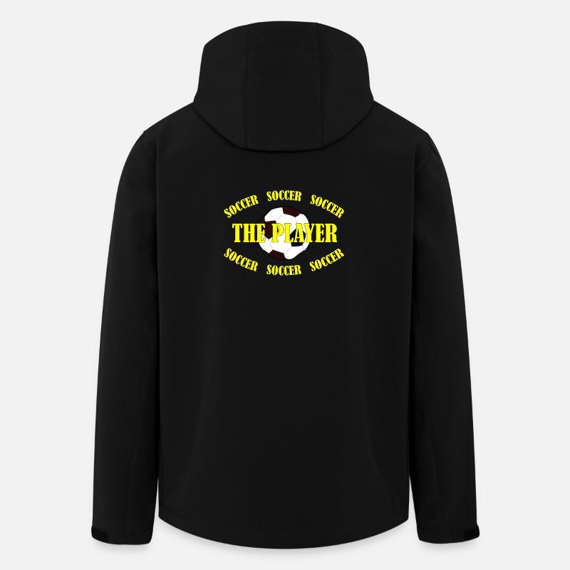 SOCCER - THE PLAYER - Recycelte Männer Softshell-Jacke von Stanley/Stella - Schwarz