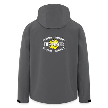 HANDBALL - THE PLAYER - Men’s Recycled Softshell Jacket by Stanley/Stella - black - Back - AI Model Male 185 light (185cm)