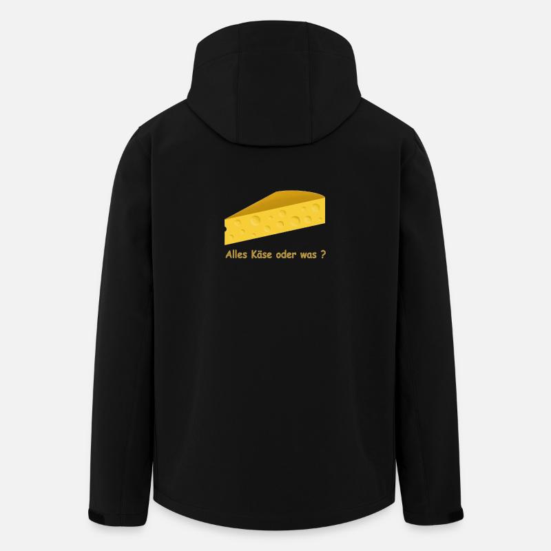 Cheese - Men’s Recycled Softshell Jacket by Stanley/Stella - black