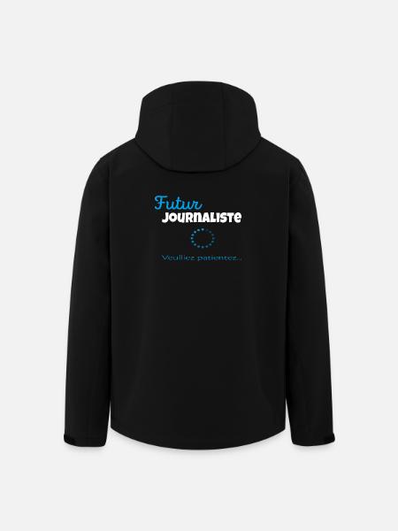 Future Journalist – Please Wait - Men’s Recycled Softshell Jacket by Stanley/Stella - black