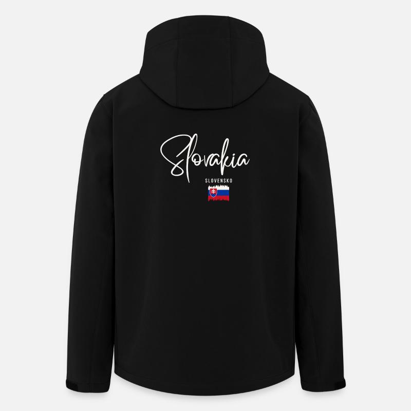 Slovak roots, I love Slovakia - Men’s Recycled Softshell Jacket by Stanley/Stella - black