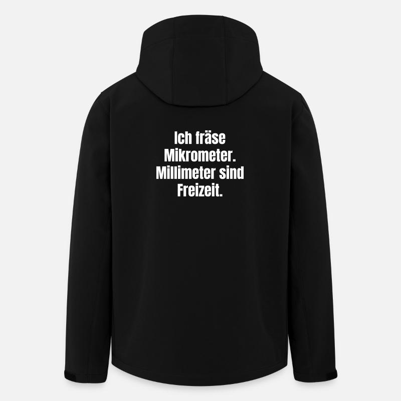 Micrometer saying - Men’s Recycled Softshell Jacket by Stanley/Stella - black