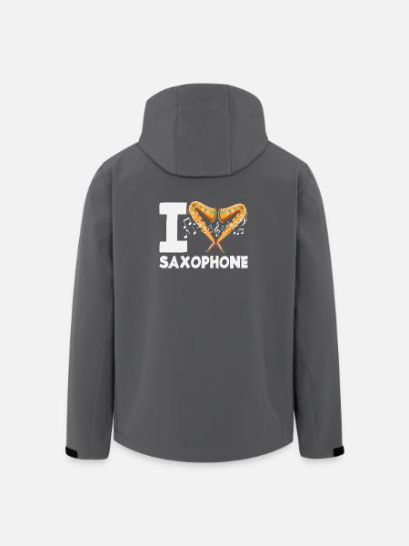 I love saxophone saxophonist - Men’s Recycled Softshell Jacket by Stanley/Stella - black