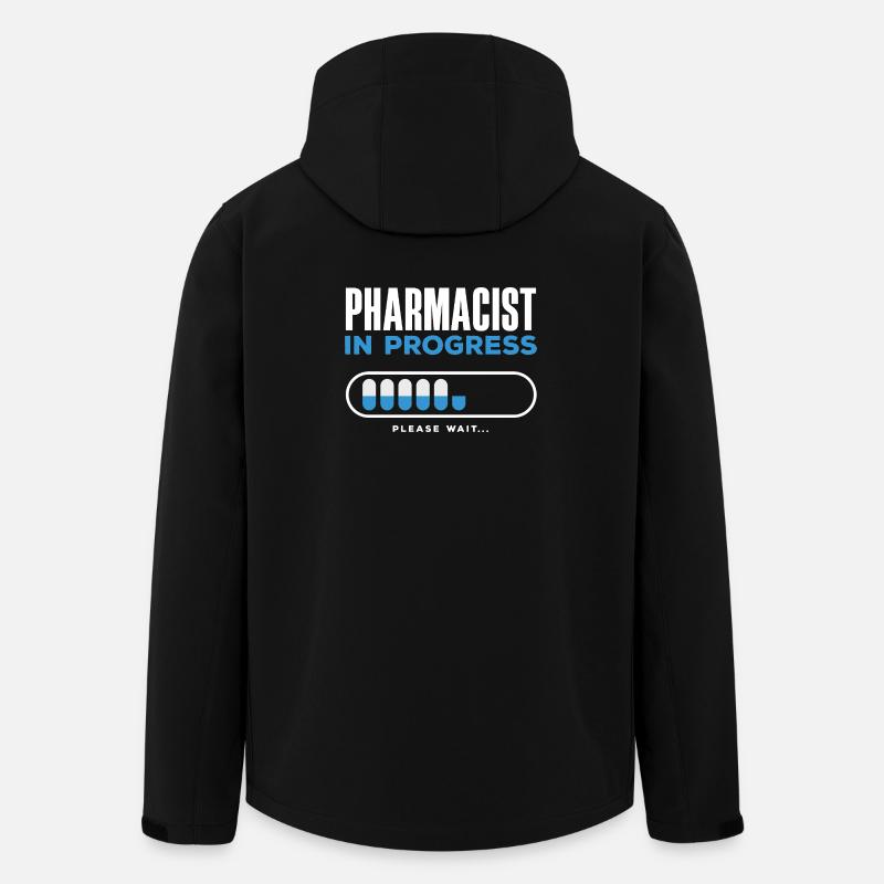 Pharmacien Technicien Pharmaceutique - Veste softshell homme en polyester recyclé Stanley/Stella - noir