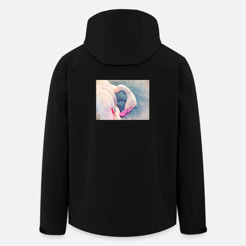 Flamingo - Recycelte Männer Softshell-Jacke von Stanley/Stella - Schwarz