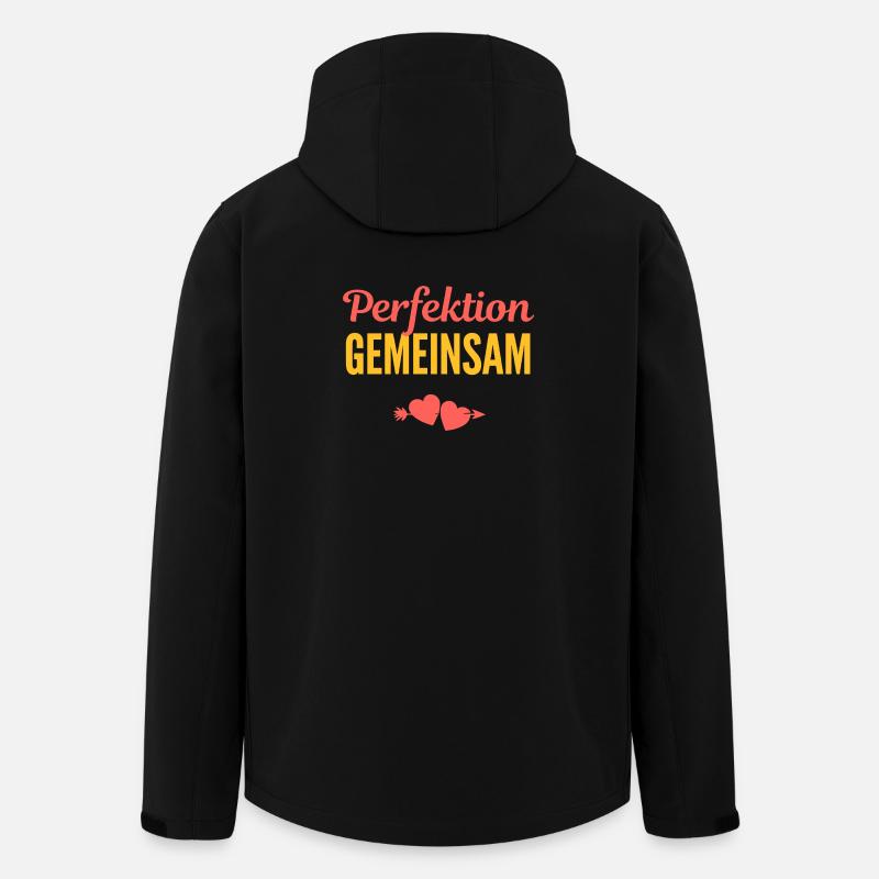Perfektion Gemeinsam: Liebe im Team - Recycelte Männer Softshell-Jacke von Stanley/Stella - Schwarz