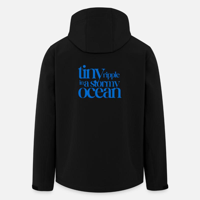 Une minuscule ondulation dans un océan orageux - Veste softshell homme en polyester recyclé Stanley/Stella - noir