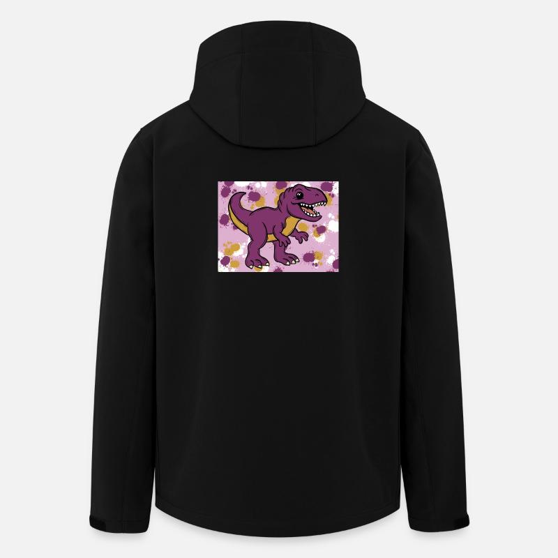 Allosaurus Dino - Recycelte Männer Softshell-Jacke von Stanley/Stella - Schwarz