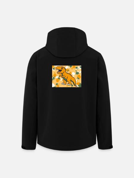 T-Rex Dino - Men’s Recycled Softshell Jacket by Stanley/Stella - black