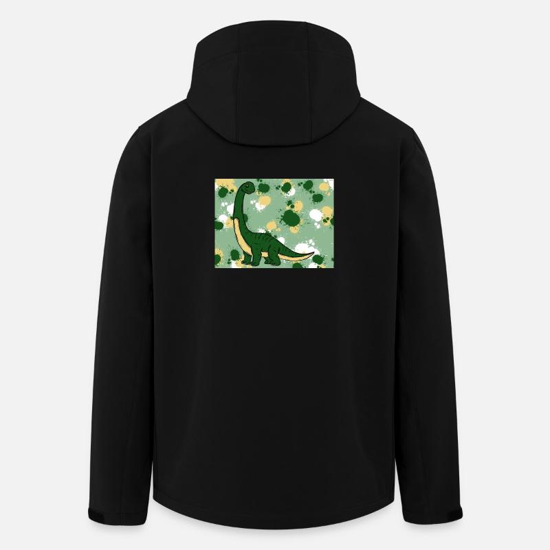 Brachiosaurus Dino - Recycelte Männer Softshell-Jacke von Stanley/Stella - Schwarz