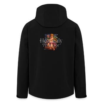 Heavenly Protector - Men’s Recycled Softshell Jacket by Stanley/Stella - black - Back - AI Model Male 185 light (185cm)