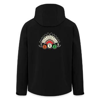 Bingo Game Indians Bingo - Men’s Recycled Softshell Jacket by Stanley/Stella - black - Back - AI Model Male 185 light (185cm)