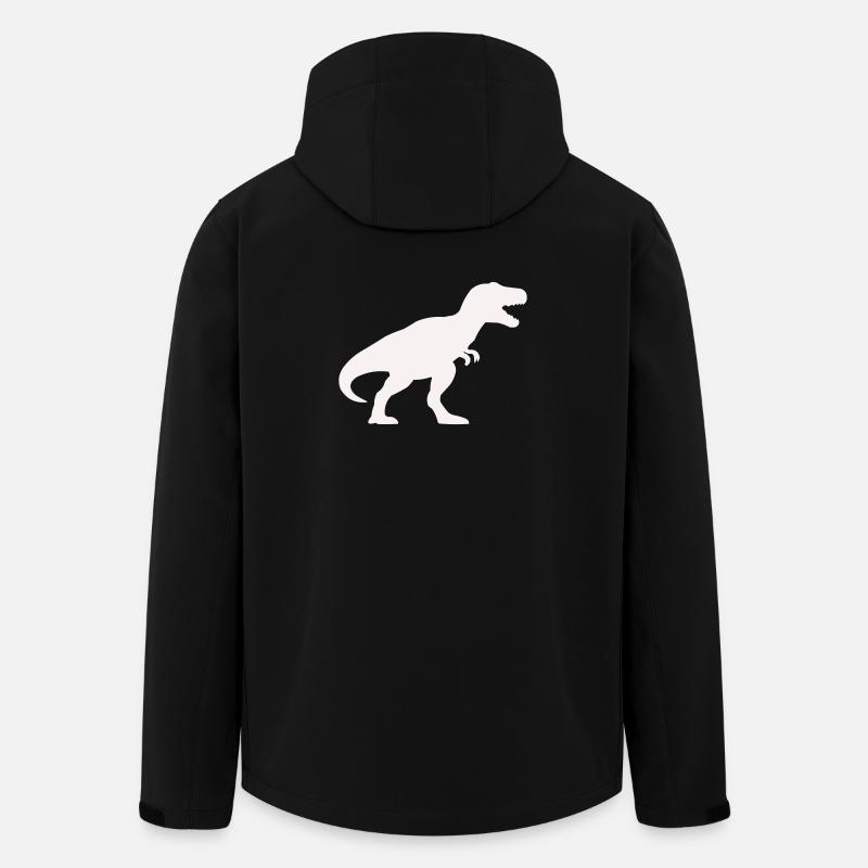 Dino Silhouette Tyrannosaurus Rex - Veste softshell homme en polyester recyclé Stanley/Stella - noir