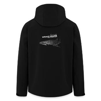 requin-baleine - Veste softshell homme en polyester recyclé Stanley/Stella - noir - Dos - AI Model Male 185 light (185cm)