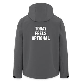 Today Feels Optional - Recycelte Männer Softshell-Jacke von Stanley/Stella - Anthrazit - Hinten - AI Model Male 185 light (185cm)