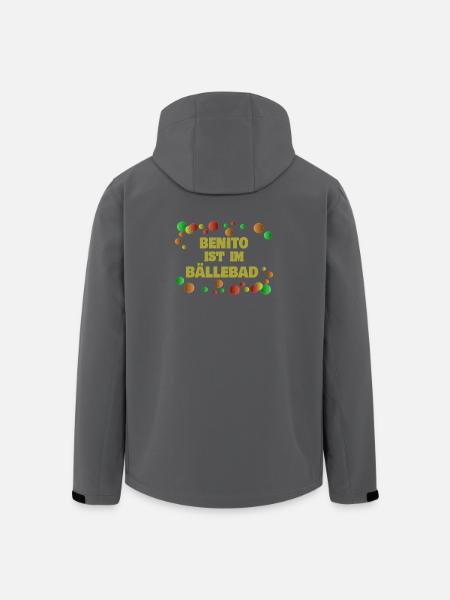 Be als Baellebad - Recycelte Männer Softshell-Jacke von Stanley/Stella - Schwarz