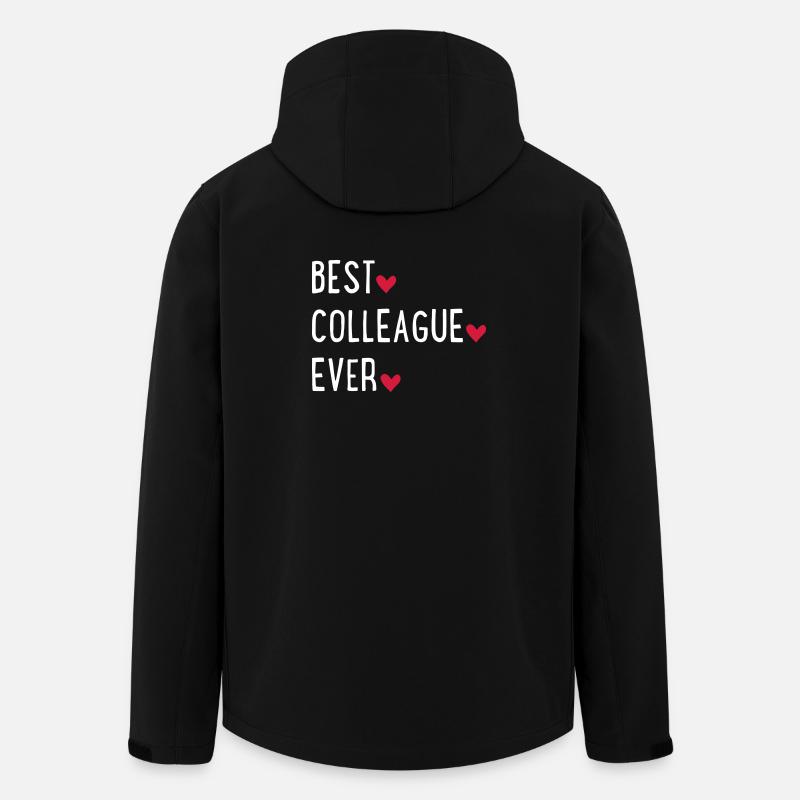 Meilleur collègue du monde - Veste softshell homme en polyester recyclé Stanley/Stella - noir